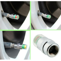 Tutup Pentil Ban Indikator Tekanan Angin Mobil-Motor-4pcs